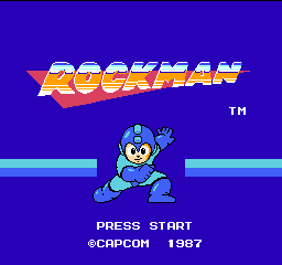 RockMan title screen for Famicom